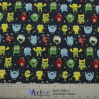 Germs Monsters #2 scrub cap pattern shown flat