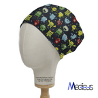 Germs Monsters #2 scrub cap shown on mannequin head
