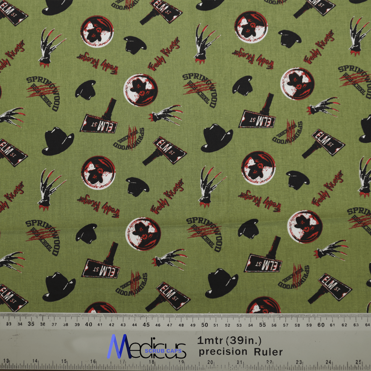 Halloween Freddy Kruger Movie Scrub Caps from Medicus Scrub Caps