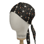 Halloween Jason Hockey Mask + Knives scrub cap