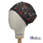 Halloween Nightmare On Elm St scrub cap shown on mannequin head