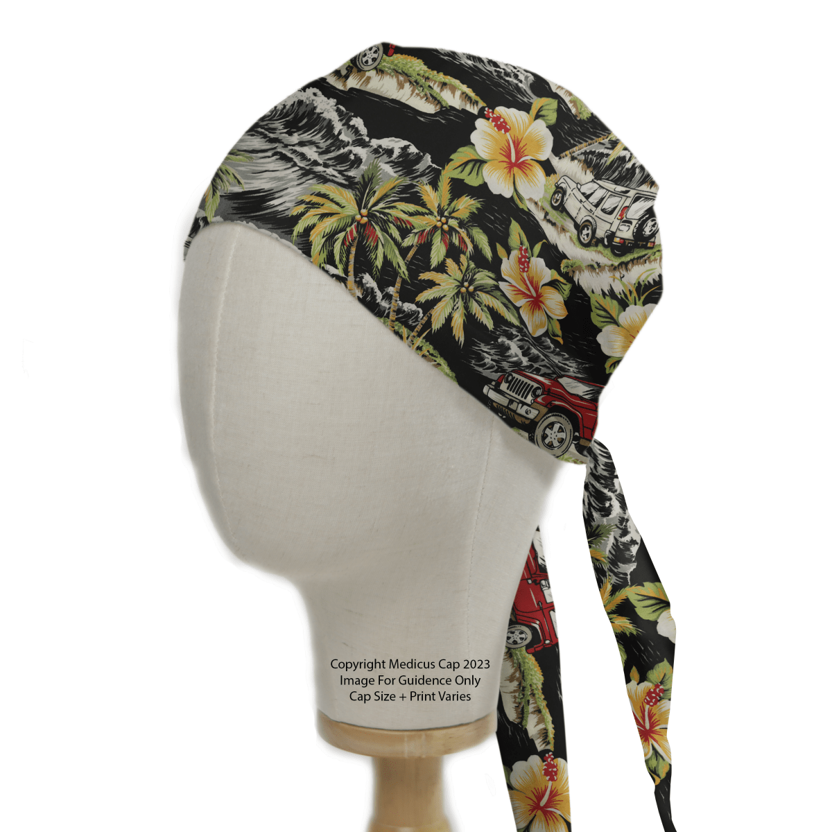 Hawaiian Shirt Jungle Scrub Cap from Medicus Scrub Caps