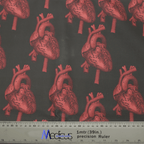 Heart 3D On Black scrub cap