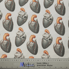 Heart Mechanical Punk scrub cap shown from side angle
