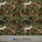 Horses Roaming Free scrub cap