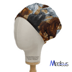 Horses Run Wild scrub cap shown on mannequin head