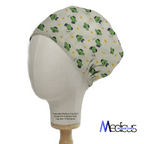 Hulk Smash Kawaii Superhero scrub cap shown on mannequin head