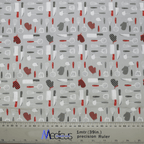 Kitchen Knives scrub cap pattern shown flat