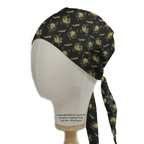 LOKI Kawaii scrub cap pattern detail on mannequin