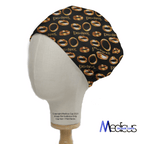 Lord Of The Rings - Golden Rings scrub cap shown on mannequin head
