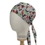 Marvel Avengers #2 - Fighting Pose On Grey scrub cap pattern detail on mannequin