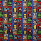 Marvel Avengers Comic Book Front Covers Superhero scrub cap full pattern repeat
