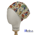 Marvel Comics #5 scrub cap full pattern repeat