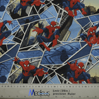 Marvel Spiderman City Escape Web scrub cap full pattern repeat