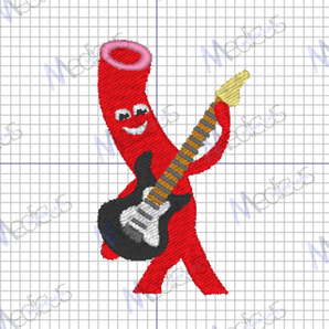 Embroidery - Artery Guitar Hero - Scrub Cap from Medicus Scrub Caps