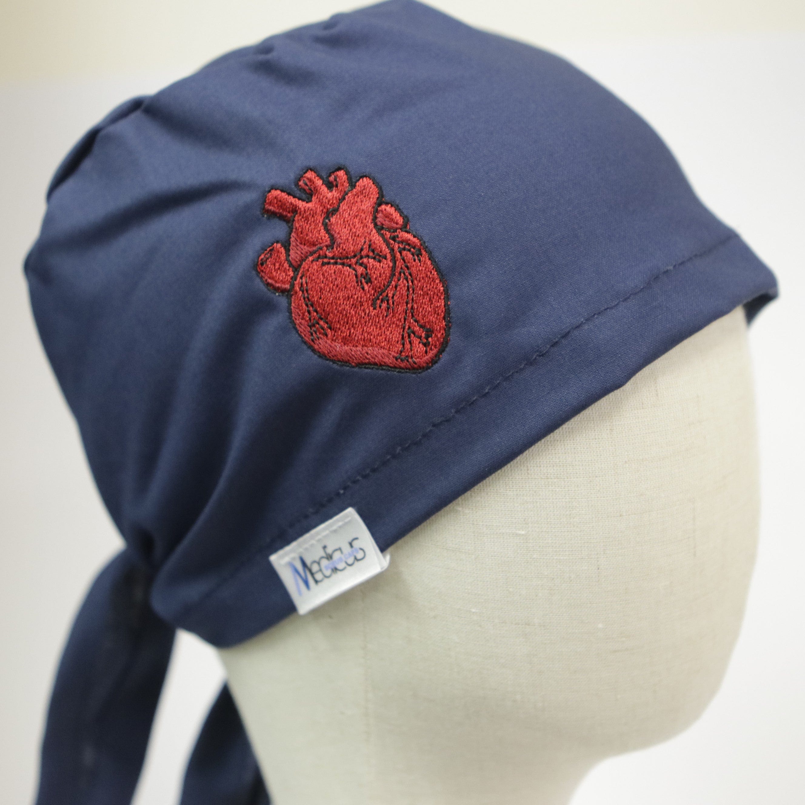 Classic Heart Pre-designed Embroidery - Scrub Cap - Scrub Cap - Medicus Scrub Caps
