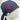 A mannequin head displays the Embroidery - Classic Heart scrub cap by Medicus Scrub Caps. This reusable, dark blue cap is beautifully adorned with a red, anatomically correct heart, merging style and functionality seamlessly, complete with a Medicus label.