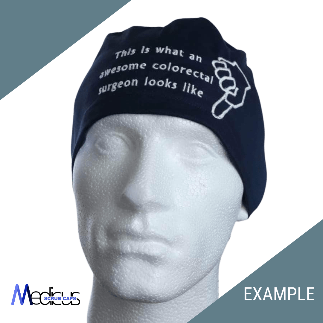 Personalised Scrub Caps With Embroidery - Scrub Cap from Medicus Scrub Caps - Shop now at Medicus Scrub Caps - all, Custom Scrub Caps, Embroidery, new-arrivals, nontracked, scrub cap