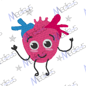 Embroidery - Heart Cute - Scrub Cap from Medicus Scrub Caps