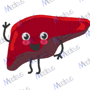 Embroidery - Liver Cute - Scrub Cap from Medicus Scrub Caps