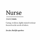 Poster - Nurse Definition Poster / Digital Download from Medicus Scrub Caps
