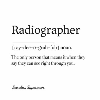 Poster - Radiographer Definition Poster / Digital Download from Medicus Scrub Caps
