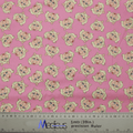 The Muppets Miss Piggy Toss Scrub Cap by Medicus Scrub Caps features a pink fabric with cartoon Miss Piggy sporting blonde hair and pearl earrings. Its perfect for healthcare professionals seeking style in the medical field, complete with a ruler for easy measurement.