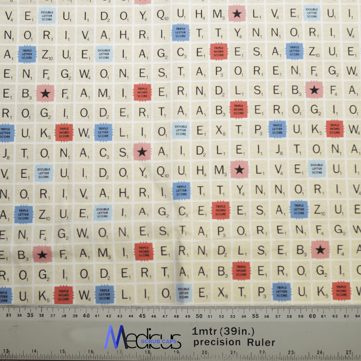 Scrabble Board Classic Vintage Scrub Cap from Medicus Scrub Caps