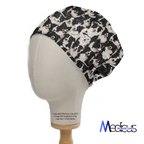 Border Collie Sheep Dogs scrub cap fabric texture close-up