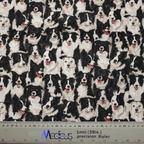Border Collie Sheep Dogs scrub cap full pattern repeat