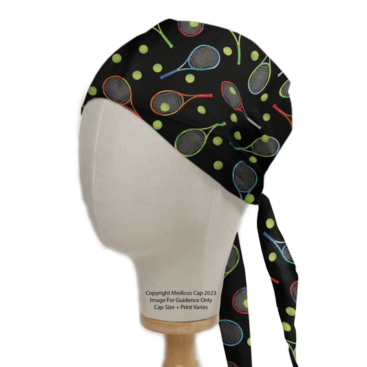 Tennis Racket Scrub Cap from Medicus Scrub Caps